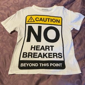 ZARA graphic crop top